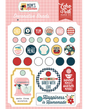 Echo Park Mom's Kitchen Decorative Brads (MK470020) Echo Park Mom's Kitchen Decorative Brads (MK470020)