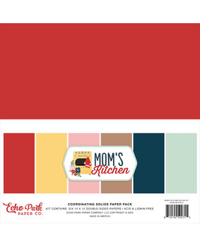 Echo Park Mom's Kitchen 12x12 Inch Coordination Solids Paper Pack (MK470015) Echo Park Mom's Kitchen 12x12 Inch Coordination Solids Paper Pack (MK470015)