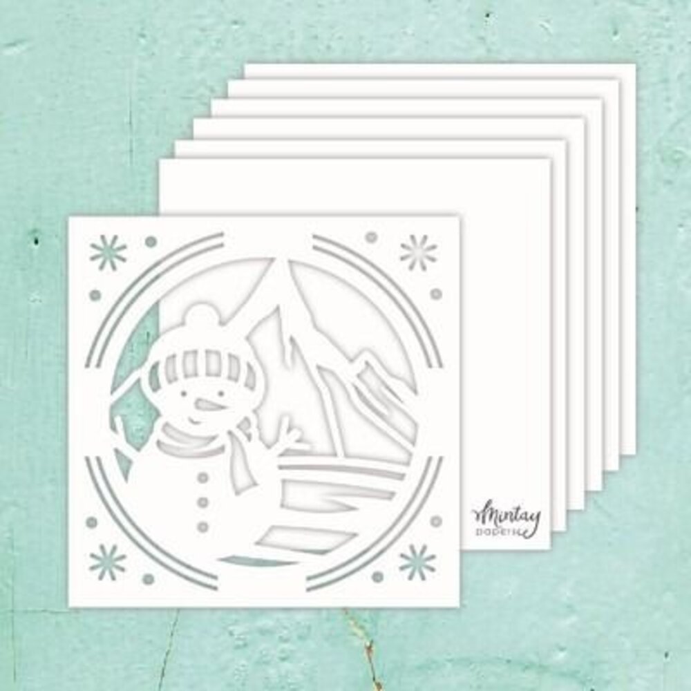 Mintay Chippies Album Base 8x8 Inch Snowman (MT-CHIP4-A7) Mintay Chippies Album Base 8x8 Inch Snowman (MT-CHIP4-A7)