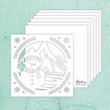 Mintay Chippies Album Base 8x8 Inch Snowman (MT-CHIP4-A7)