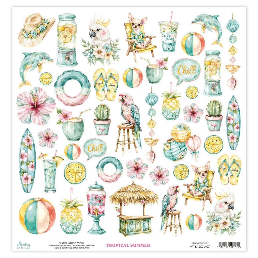 Mintay Basic 12x12 Inch Elements Tropical Summer (MT-BASIC-A07) Mintay Basic 12x12 Inch Elements Tropical Summer (MT-BASIC-A07)