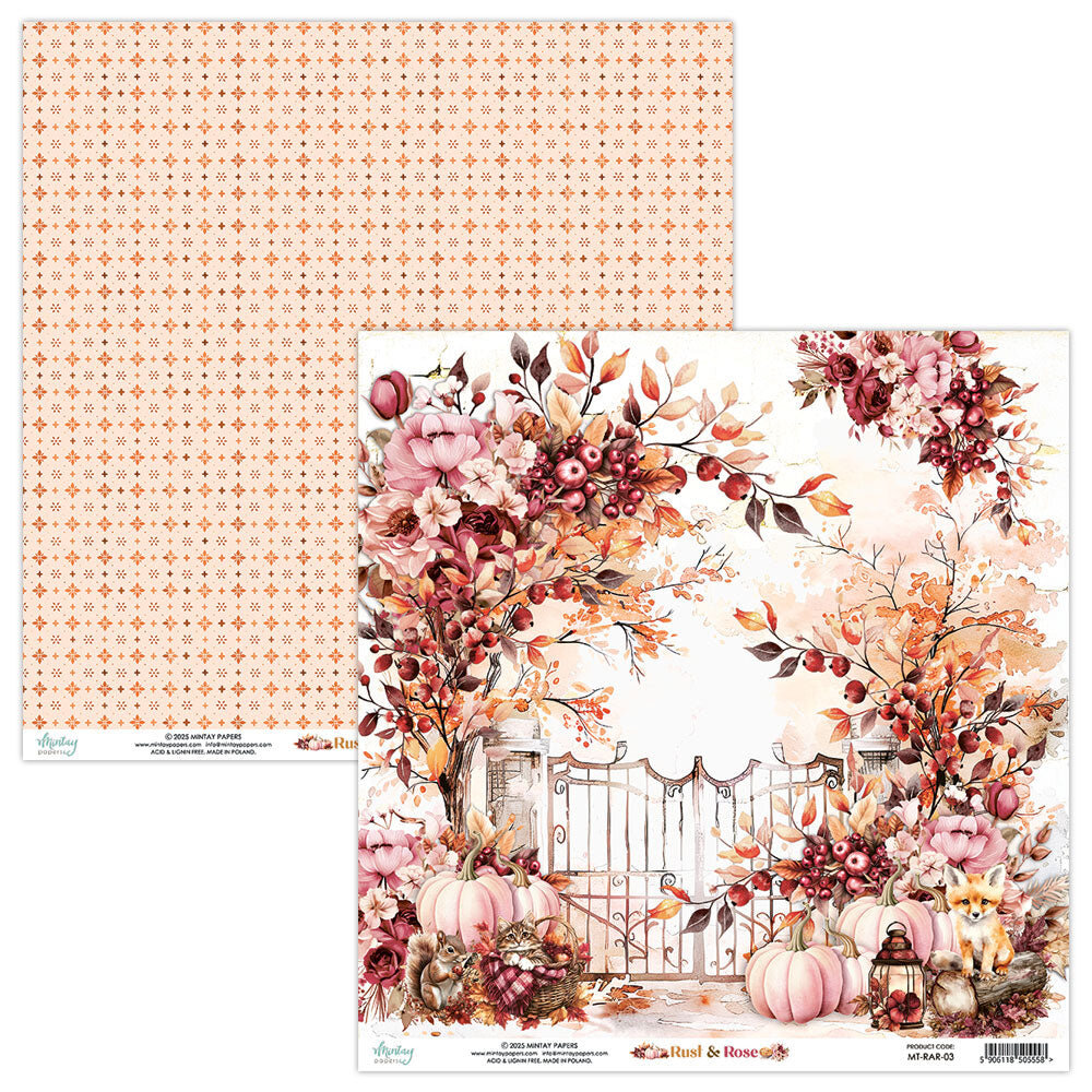 Mintay Rust & Rose 8x8 Inch Paper Pad (MT-RAR-08) Mintay Rust & Rose 8x8 Inch Paper Pad (MT-RAR-08)