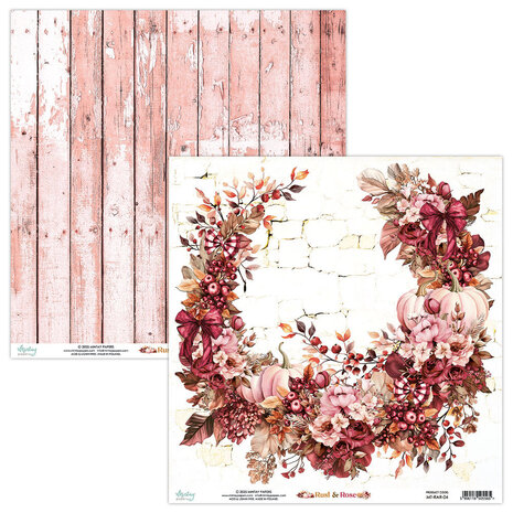 Mintay Rust & Rose 8x8 Inch Paper Pad (MT-RAR-08) Mintay Rust & Rose 8x8 Inch Paper Pad (MT-RAR-08)