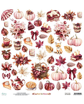 Mintay Rust & Rose 12x12 Inch Paper Elements (MT-RAR-09) Mintay Rust & Rose 12x12 Inch Paper Elements (MT-RAR-09)