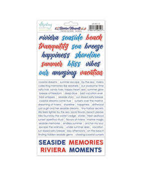 Mintay Riviera Moments 6x12 Inch Paper Stickers Words (MT-RIV-13)