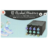 DécoTime 12 Alcohol Markers Blue Berry (3005439)