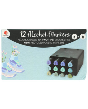 DécoTime 12 Alcohol Markers Blue Berry (3005439)