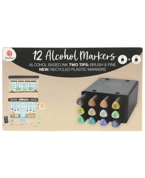 DécoTime 12 Alcohol Markers Terra (3005439)