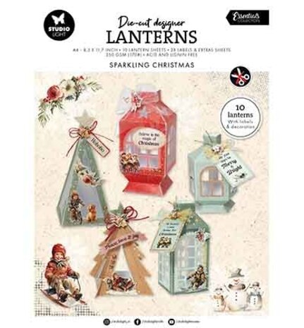 Studio Light Essentials Sparkling Christmas Lanterns (SL-ES-DCPP349) Studio Light Essentials Sparkling Christmas Lanterns (SL-ES-DCPP349)