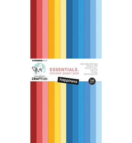 Creative Craftlab Essentials Happiness Slimline Unicolor Paper Pad (CCL-ES-UPP389) Creative Craftlab Essentials Happiness Slimline Unicolor Paper Pad (CCL-ES-UPP389)