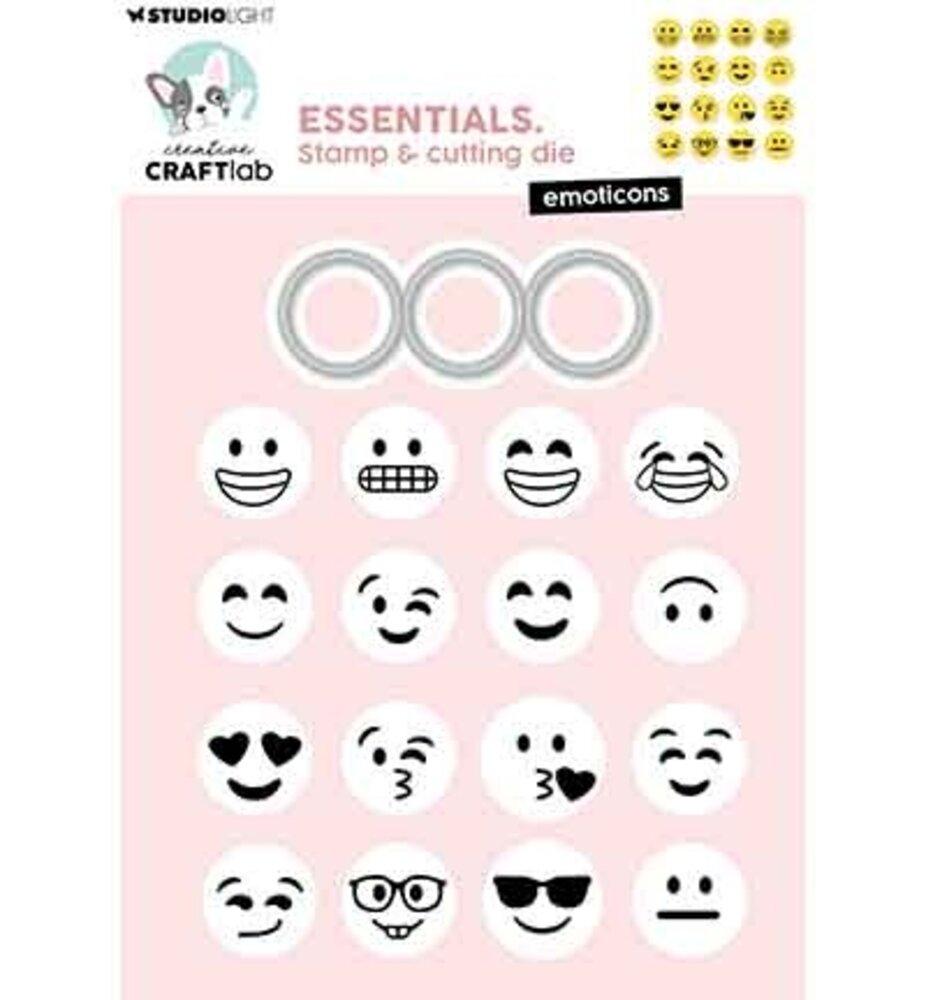 Creative Craftlab Essentials Stamp & Die Emoticons (CCL-ES-SCD95)