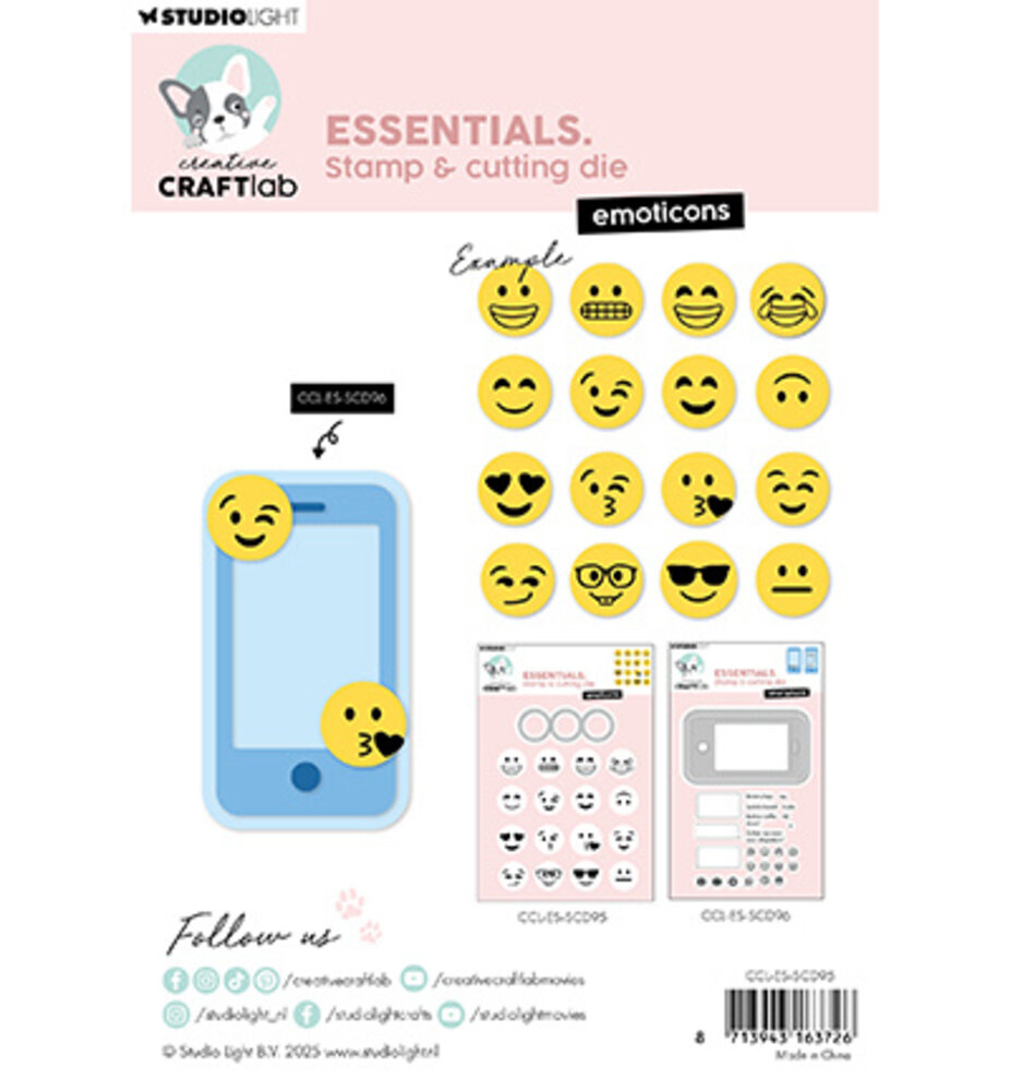 Creative Craftlab Essentials Stamp & Die Emoticons (CCL-ES-SCD95)
