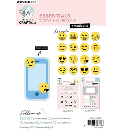 Creative Craftlab Essentials Stamp & Die Emoticons (CCL-ES-SCD95)
