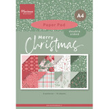 Marianne Design Merry Christmas A4 Pretty Papers Bloc (PK9217)