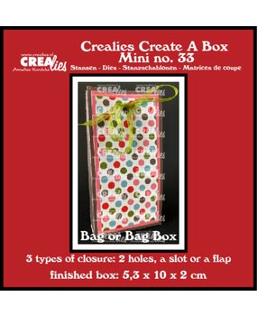 Crealies Create A Box Dies Bag Box Mini (CCABM33)