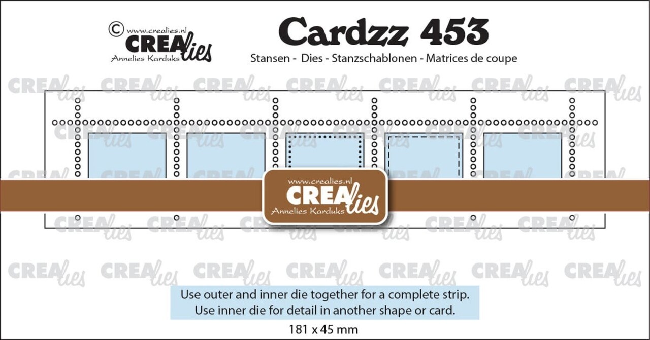 Crealies Cardzz Dies Postage Stamp Strip XL (CLCZ453) Crealies Cardzz Dies Postage Stamp Strip XL (CLCZ453)