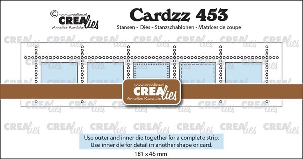 Crealies Cardzz Dies Postage Stamp Strip XL (CLCZ453) Crealies Cardzz Dies Postage Stamp Strip XL (CLCZ453)