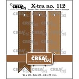 Crealies X-tra Dies Fishtail Tags with Stitch (CLXtra112)
