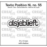 Crealies Texto Positivo Dies Alsjeblieft (POSNL55)