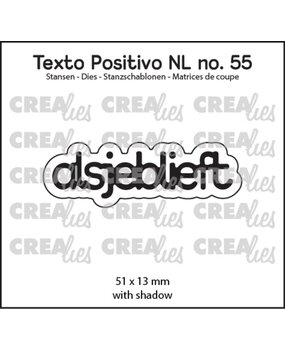 Crealies Texto Positivo Dies Alsjeblieft (POSNL55)