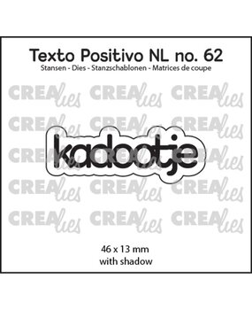Crealies Texto Positivo Dies Kadootje (POSNL62) Crealies Texto Positivo Dies Kadootje (POSNL62)