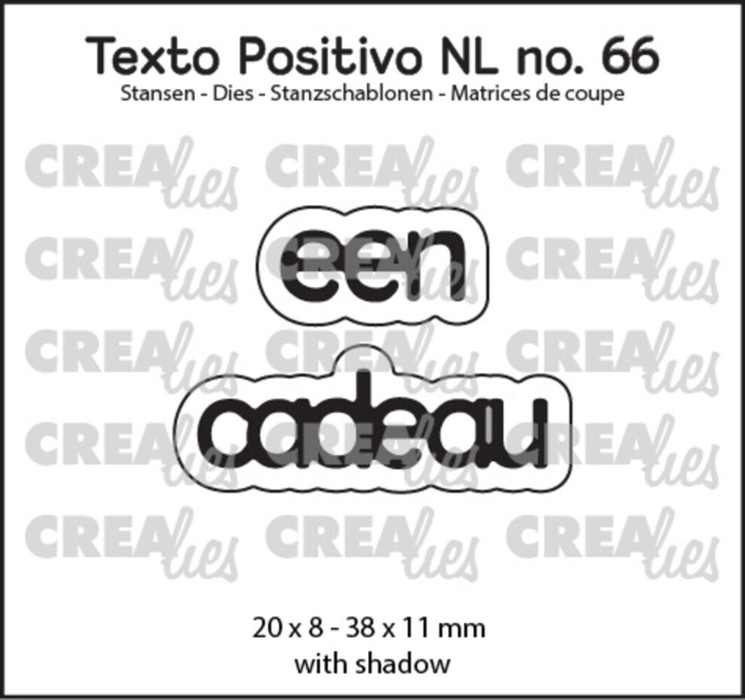 Crealies Texto Positivo Dies Een Cadeau (POSNL66) Crealies Texto Positivo Dies Een Cadeau (POSNL66)