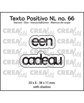 Crealies Texto Positivo Dies Een Cadeau (POSNL66) Crealies Texto Positivo Dies Een Cadeau (POSNL66)