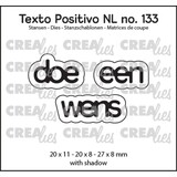 Crealies Texto Positivo Dies Doe een Wens (POSNL133)