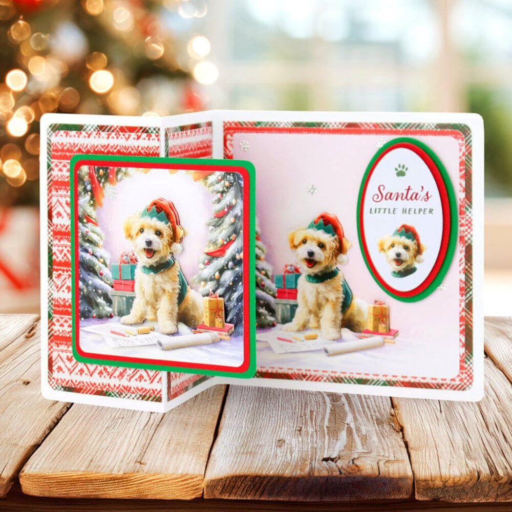 Katy Sue 3D Die-Cut Decoupage Santa Paws (11-DCD7003) Katy Sue 3D Die-Cut Decoupage Santa Paws (11-DCD7003)