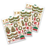 Katy Sue 3D Die-Cut Decoupage Christmas Floral Traditional (11-DCD735-T)