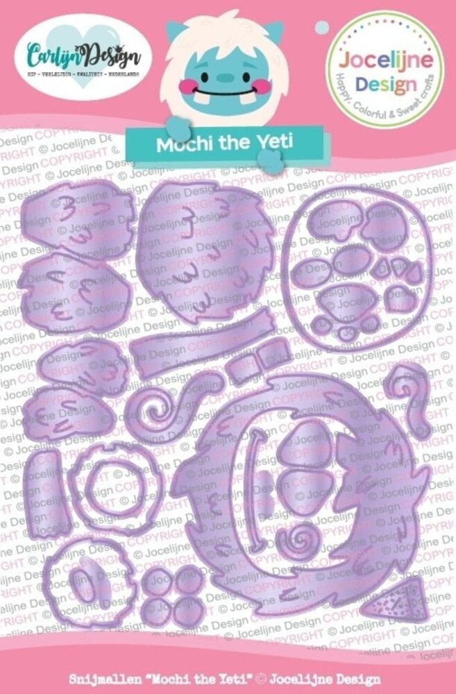 Carlijn Design Snijmallen Mochi the Yeti (CDJD-0061) Carlijn Design Snijmallen Mochi the Yeti (CDJD-0061)