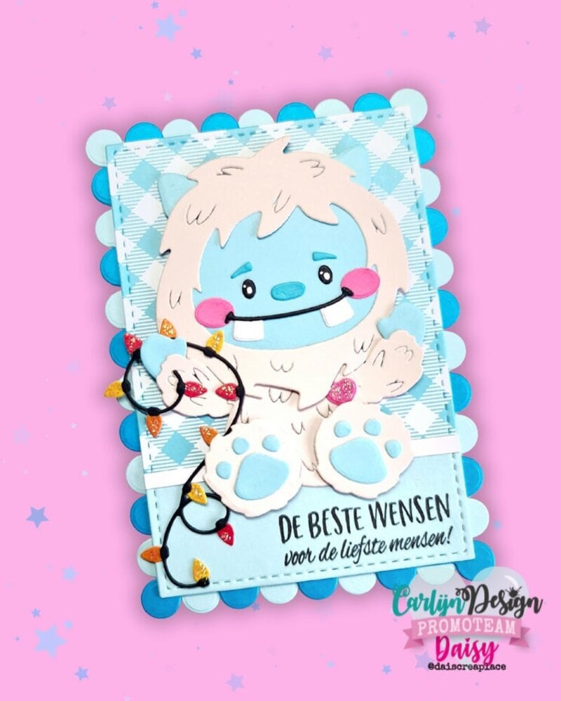 Carlijn Design Snijmallen Mochi the Yeti (CDJD-0061) Carlijn Design Snijmallen Mochi the Yeti (CDJD-0061)