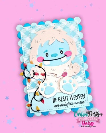 Carlijn Design Snijmallen Mochi the Yeti (CDJD-0061) Carlijn Design Snijmallen Mochi the Yeti (CDJD-0061)