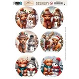 Berrie's Beauties Highland Holidays Scenery Push Out Round (BBSC10108)