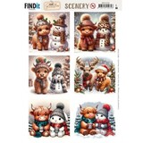 Berrie's Beauties Highland Holidays Scenery Push Out Square (BBSC10109)