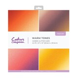 Crafter's Companion Warm Tones 12x12 Inch Ombre Glitter Pad (CC-OMBGLIT12-WATO)