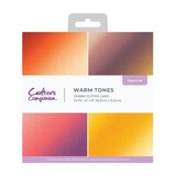 Crafter's Companion Warm Tones 6x6 Inch Ombre Glitter Pad (CC-OMBGLIT6-WATO)