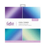 Crafter's Companion Cool Tones 6x6 Inch Ombre Glitter Pad (CC-OMBGLIT6-COTO)