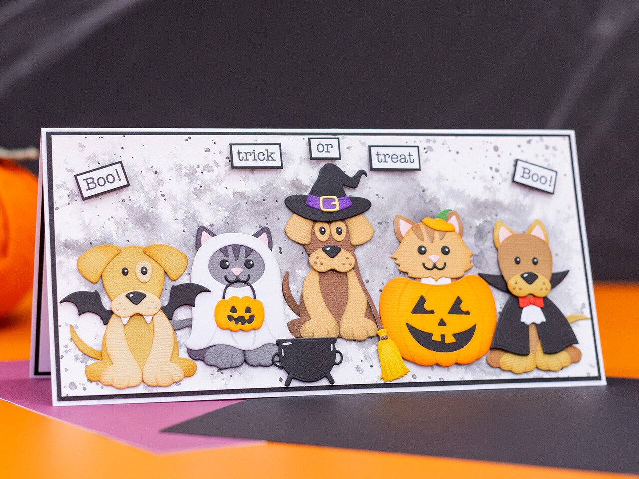 Crafter's Companion Halloween Pets Stamp, Die & Flock (CC-STD-FLOC-HAPE) Crafter's Companion Halloween Pets Stamp, Die & Flock (CC-STD-FLOC-HAPE)