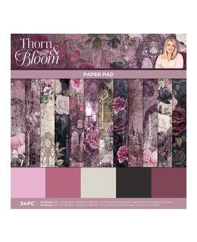 Crafter's Companion Thorn & Bloom 12x12 Inch Paper Pad (SS-TB-PAD12) Crafter's Companion Thorn & Bloom 12x12 Inch Paper Pad (SS-TB-PAD12)