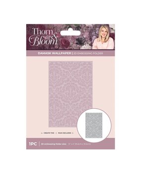 Crafter's Companion Thorn & Bloom 2D Embossing Folder Damask Wallpaper (SS-TB-EF4-DAWA) Crafter's Companion Thorn & Bloom 2D Embossing Folder Damask Wallpaper (SS-TB-EF4-DAWA)