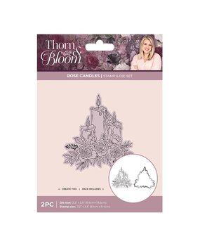 Crafter's Companion Thorn & Bloom Stamp & Die Rose Candles (SS-TB-STD-ROCA) Crafter's Companion Thorn & Bloom Stamp & Die Rose Candles (SS-TB-STD-ROCA)