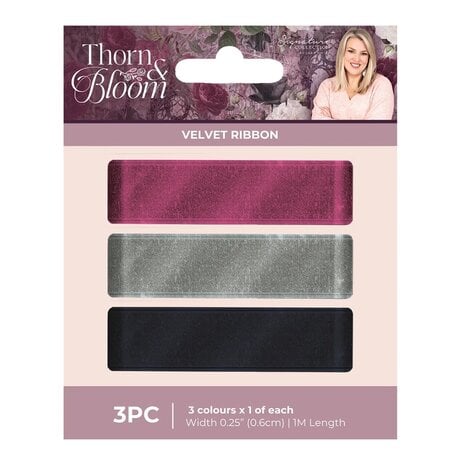 Crafter's Companion Thorn & Bloom Velvet Ribbon (SS-TB-VELRIB) Crafter's Companion Thorn & Bloom Velvet Ribbon (SS-TB-VELRIB)