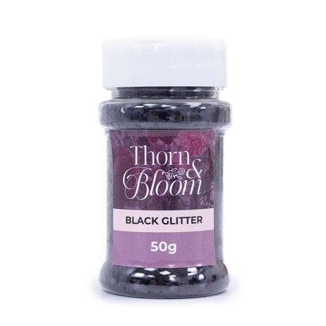 Crafter's Companion Thorn & Bloom Black Glitter (SS-TB-GLIT) Crafter's Companion Thorn & Bloom Black Glitter (SS-TB-GLIT)