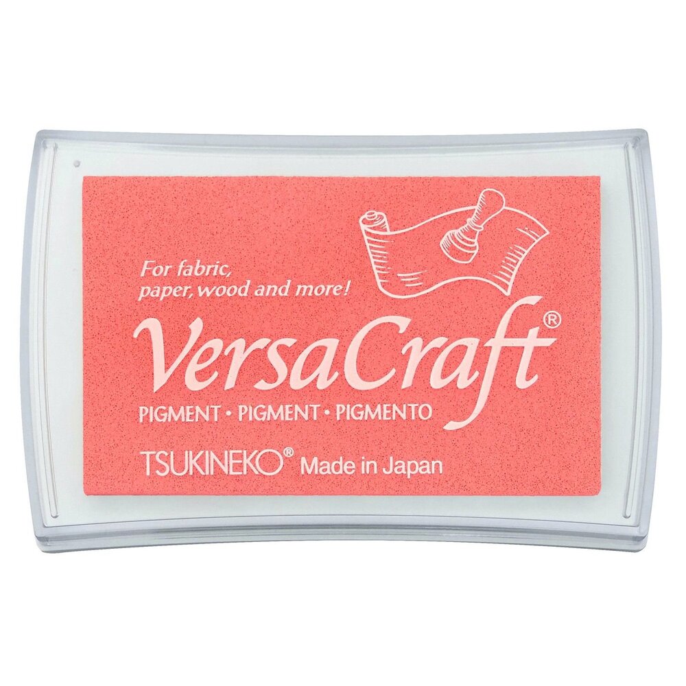 Tsukineko PRE-ORDER VersaCraft Coral Pink Ink Pad (VK-000-K24) Tsukineko PRE-ORDER VersaCraft Coral Pink Ink Pad (VK-000-K24)