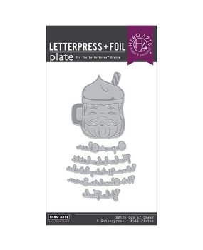 Hero Arts Yule Fuel Cup of Cheer Betterpress & Foil Plate (HP126) Hero Arts Yule Fuel Cup of Cheer Betterpress & Foil Plate (HP126)