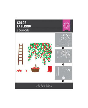 Hero Arts I Pick You In The Orchard Color Layering Stencils (SA315)