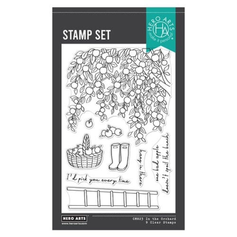 Hero Arts I Pick You In The Orchard Clear Stamps (CM823) Hero Arts I Pick You In The Orchard Clear Stamps (CM823)