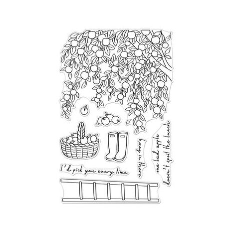 Hero Arts I Pick You In The Orchard Clear Stamps (CM823) Hero Arts I Pick You In The Orchard Clear Stamps (CM823)