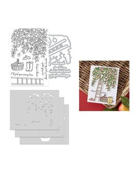 Hero Arts I Pick You In The Orchard Stamp, Die & Stencil Bundle (WB1185) Hero Arts I Pick You In The Orchard Stamp, Die & Stencil Bundle (WB1185)